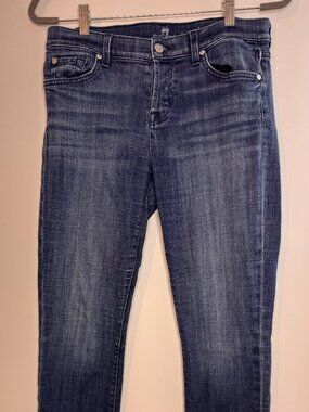 7 For All Mankind Josefina Skinny Boyfriend Jeans - Size 26 (Fits Large)